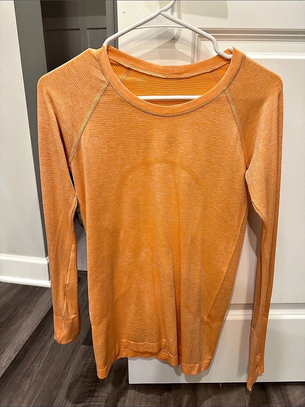 Lululemon Swiftly Tech Long-Sleeve Shirt 2.0 Long Sleeve Top in Orange